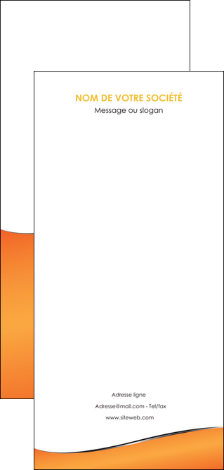 modele flyers orange gris courbes MIDBE58905
