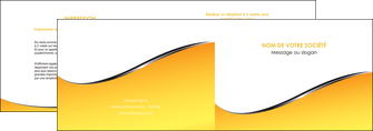 impression depliant 2 volets  4 pages  jaune fond jaune colore MFLUOO58923