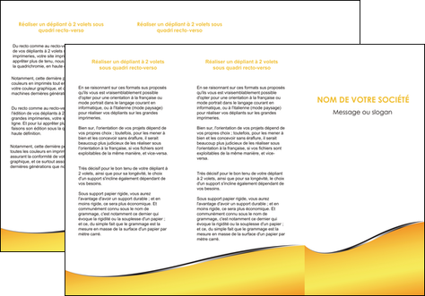 faire modele a imprimer depliant 3 volets  6 pages  jaune fond jaune colore MIDBE58933