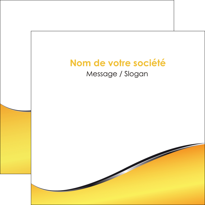 personnaliser modele de flyers jaune fond jaune colore MIDBE58941