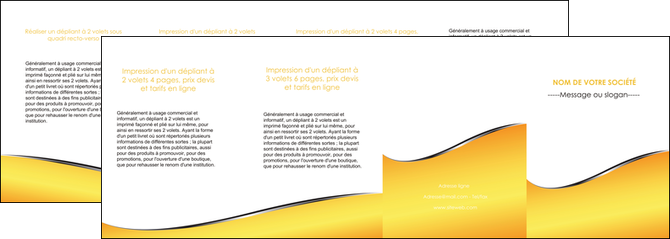 realiser depliant 4 volets  8 pages  jaune fond jaune colore MFLUOO58955