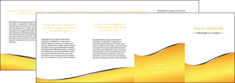 realiser depliant 4 volets  8 pages  jaune fond jaune colore MFLUOO58955