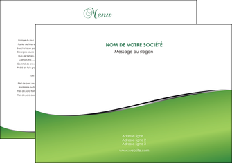 exemple set de table vert fond vert colore MIF59239
