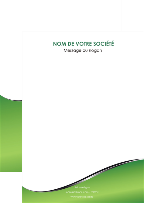 realiser flyers vert fond vert colore MFLUOO59243