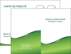 imprimerie carte de visite vert fond vert colore MIF59249