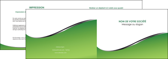 imprimer depliant 2 volets  4 pages  vert fond vert colore MIF59257