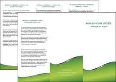 realiser depliant 3 volets  6 pages  vert fond vert colore MIF59265