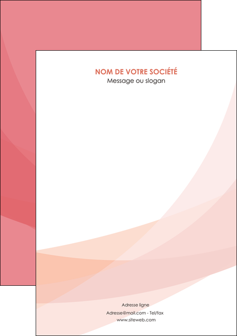 personnaliser modele de flyers fond rose pastel sobre MLIG59301