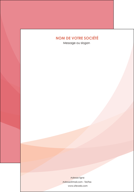 exemple affiche fond rose pastel sobre MLIG59305