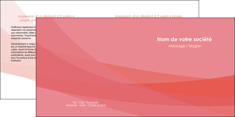 creer modele en ligne depliant 2 volets  4 pages  fond rose pastel sobre MLIG59331