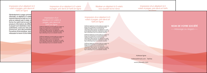 imprimerie depliant 4 volets  8 pages  fond rose pastel sobre MLIG59343