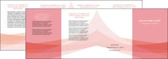 imprimerie depliant 4 volets  8 pages  fond rose pastel sobre MLIG59343