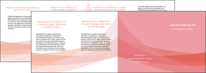 modele depliant 4 volets  8 pages  fond rose pastel sobre MLIG59349