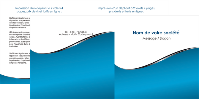 creation graphique en ligne depliant 2 volets  4 pages  bleu bleu pastel fond bleu MFLUOO59383