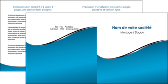 creation graphique en ligne depliant 2 volets  4 pages  bleu bleu pastel fond bleu MIFLU59383