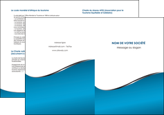 faire modele a imprimer depliant 2 volets  4 pages  bleu bleu pastel fond bleu MIFLU59393