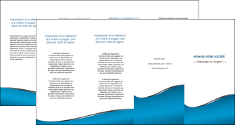 exemple depliant 4 volets  8 pages  bleu bleu pastel fond bleu MIFLU59399