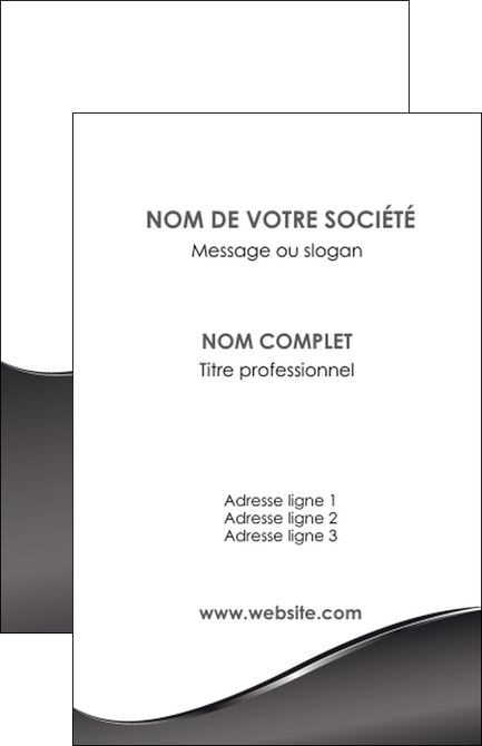 cree carte de visite web design gris fond gris noir MFLUOO59415