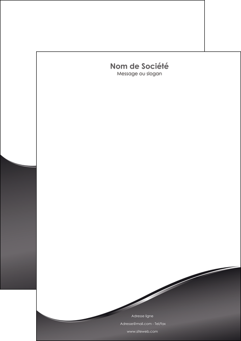 modele tete de lettre web design gris fond gris noir MLGI59437