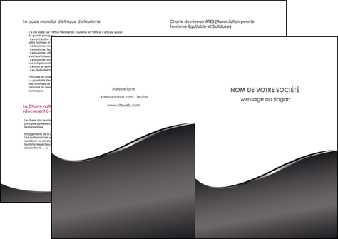modele en ligne depliant 2 volets  4 pages  web design gris fond gris noir MFLUOO59445