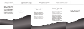 modele depliant 4 volets  8 pages  web design gris fond gris noir MIF59447