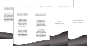 realiser depliant 4 volets  8 pages  web design gris fond gris noir MIF59451
