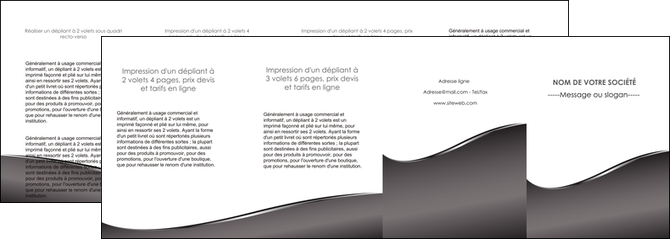 creation graphique en ligne depliant 4 volets  8 pages  web design gris fond gris noir MIDBE59453