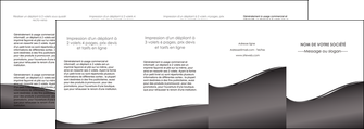 creation graphique en ligne depliant 4 volets  8 pages  web design gris fond gris noir MIF59453