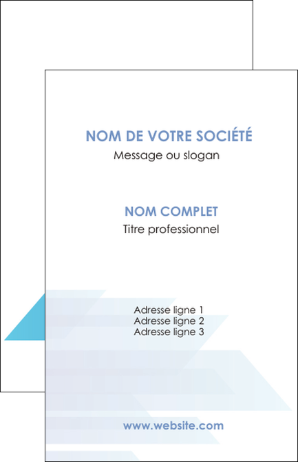 maquette en ligne a personnaliser carte de visite bleu couleurs froides trait MFLUOO59589
