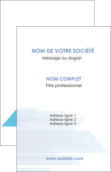 maquette en ligne a personnaliser carte de visite bleu couleurs froides trait MIF59589
