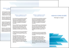 modele en ligne depliant 3 volets  6 pages  bleu couleurs froides trait MIF59605