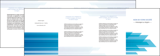 impression depliant 4 volets  8 pages  bleu couleurs froides trait MFLUOO59621