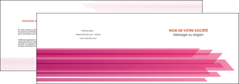 modele depliant 2 volets  4 pages  rose fond rose trait MLIG59657