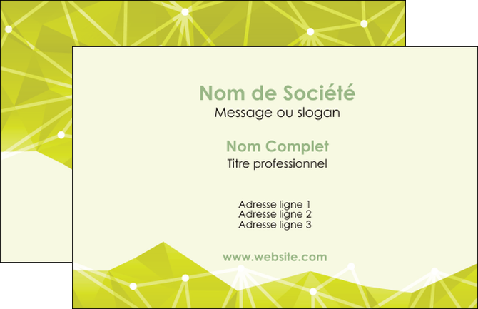 creation graphique en ligne carte de visite graphisme vert fond vert colore MIDBE60033