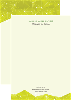 modele flyers graphisme vert fond vert colore MIF60035
