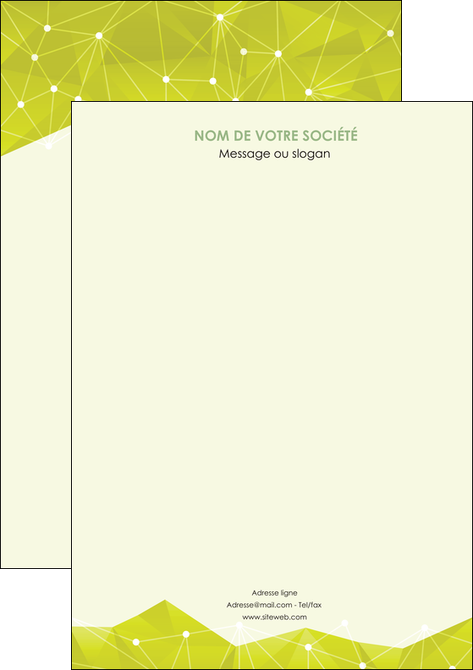 faire affiche graphisme vert fond vert colore MIDBE60041