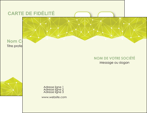 cree carte de visite graphisme vert fond vert colore MIDBE60043