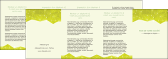 imprimer depliant 4 volets  8 pages  graphisme vert fond vert colore MIF60083