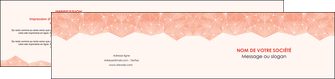 impression depliant 2 volets  4 pages  saumon fond saumon pastel tendre MFLUOO60495