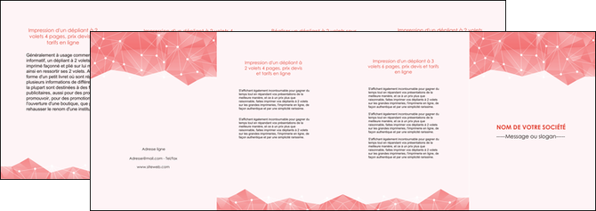 faire modele a imprimer depliant 4 volets  8 pages  saumon fond saumon pastel tendre MIDBE60501