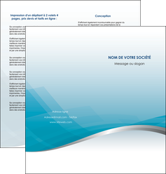 exemple depliant 2 volets  4 pages  bleu bleu pastel fond au bleu pastel MFLUOO60539