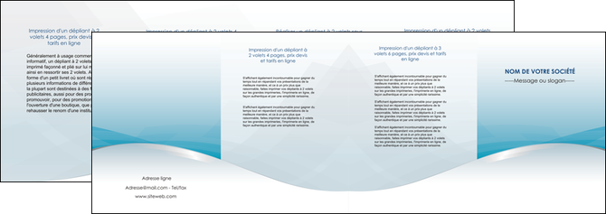 realiser depliant 4 volets  8 pages  bleu bleu pastel fond au bleu pastel MFLUOO60553