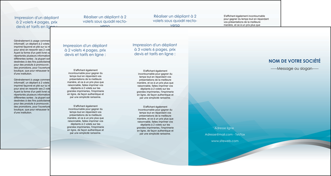 realiser depliant 4 volets  8 pages  bleu bleu pastel fond au bleu pastel MFLUOO60557