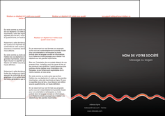 imprimerie depliant 3 volets  6 pages  web design gris gris fonce mat MIF60909