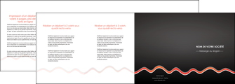 exemple depliant 4 volets  8 pages  web design gris gris fonce mat MIF60927
