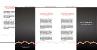 creer modele en ligne depliant 4 volets  8 pages  web design gris gris fonce mat MIF60931