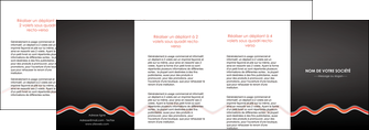 imprimer depliant 4 volets  8 pages  web design gris gris fonce mat MIF60933