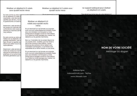 modele depliant 3 volets  6 pages  gris fond gris fonce MFLUOO61429
