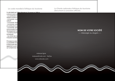 creation graphique en ligne depliant 2 volets  4 pages  gris fond gris courbes MLIGBE61495