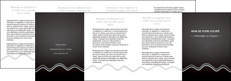 creer modele en ligne depliant 4 volets  8 pages  gris fond gris courbes MLIGBE61505